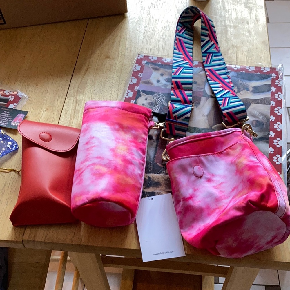 Tie dye water bottle cross body